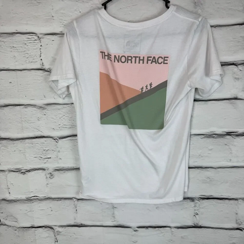 The North Face Graphic Tee Women’s Small White‎ Hiking Outdoor Casual Shirt - Picture 5 of 8